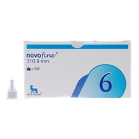 Đầu kim tiêm tiểu đường 31G 6mm Novofine Novo Nordisk (Hộp 100 cái)