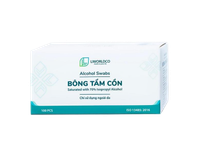 Bông tẩm cồn Alcohol Swabs Liworldco (Hộp 100 miếng)