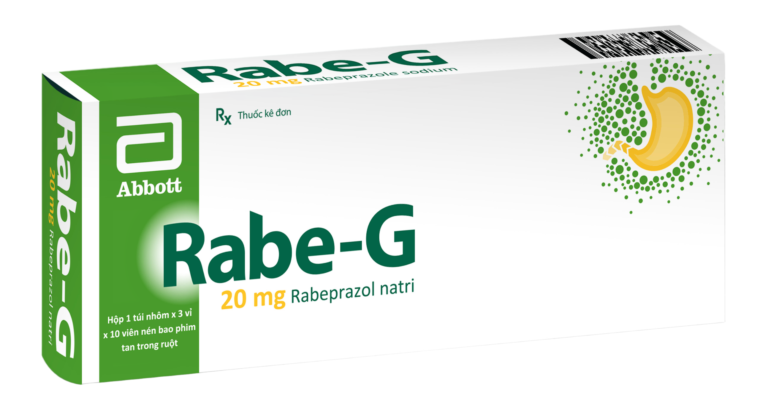 Rabe-g Rabeprazol 20mg Abbott (h/30v)