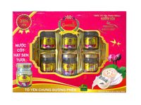 Tổ Yến Chưng Đường Phèn Với Nước Cốt Hạt Sen Tươi 35% Good Nest (Hộp 6 hũ)