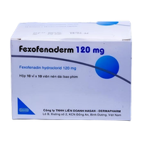 Thuốc chống dị ứng Fexofenaderm 120 (Hộp 100 viên)