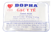 Gạc y tế 5x6cm Dopha (Gói 10 miếng)