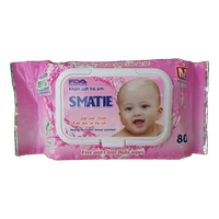 Khăn ướt Smatie STP (Gói 80 miếng)