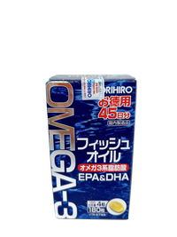 Viên uống bổ não, tim, mắt Omega-3 Orihiro (Chai 180 Viên)