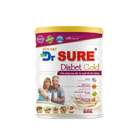 Sữa hạt Dr.Sure Diabet Gold cho người đái tháo đường (Hộp 800 gram)
