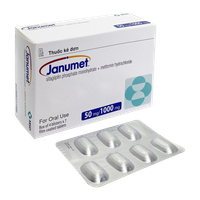 Thuốc điều trị đái tháo đường Janumet 50mg/1000mg (Hộp 28 viên)