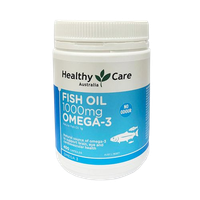 Viên uống não, tim, mắt Fish Oil 1000mg Omega3 Healthy Care (Chai 400 viên)