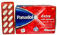 Thuốc giảm đau, hạ sốt Panadol Extra With Optizorb (Hộp 120 viên)