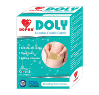 Băng cá nhân Doly 3.5cmx7.2cm Đông Pha (Hộp 30 miếng)