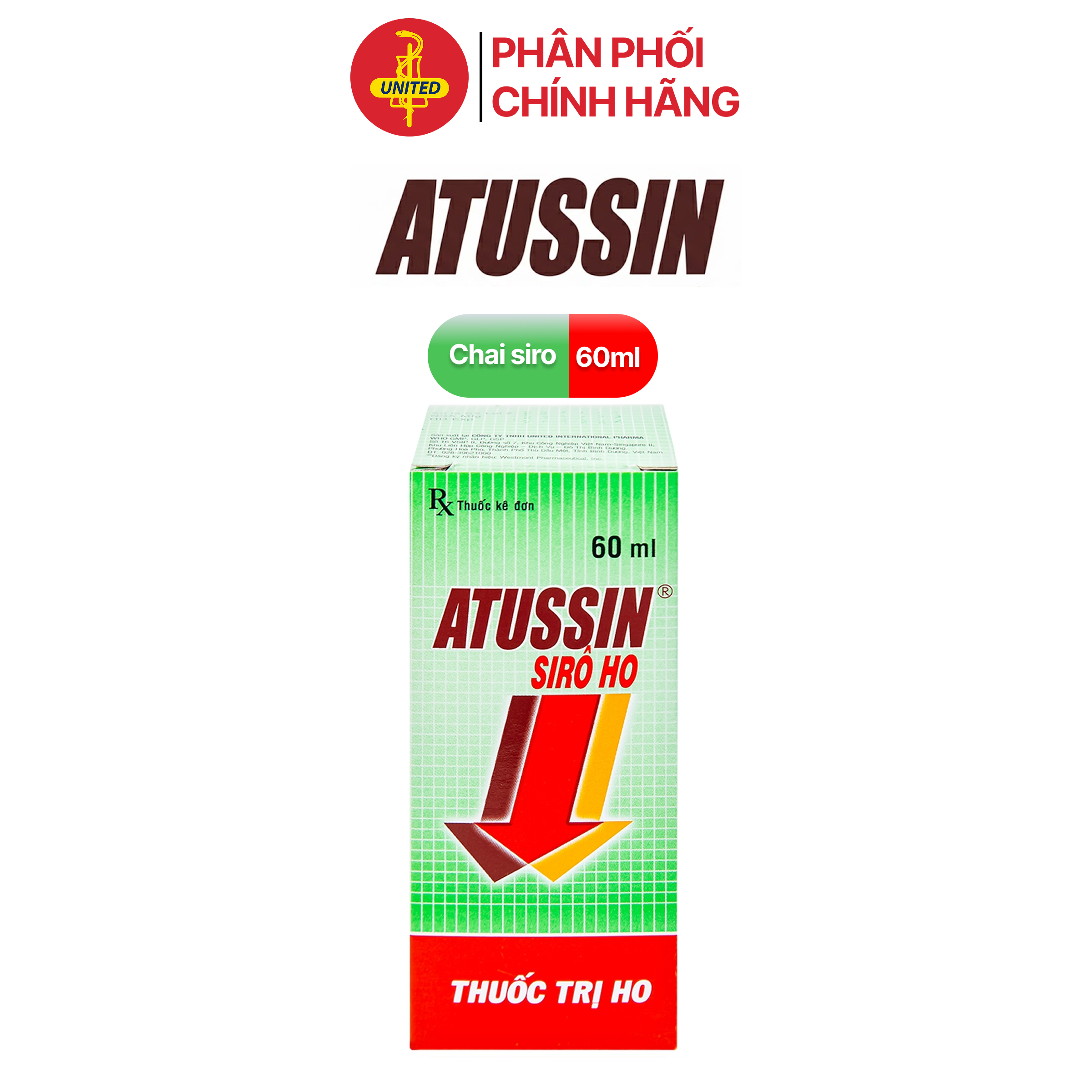 Atussin Siro Ho United Pharma (c/60ml)