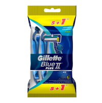 Dao cạo râu Gillette Blue II Plus 2 lưỡi (Túi 6 cái)
