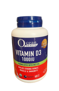 Viên uống bổ sung Vitamin D3 Ocean Health (Chai 60 viên)