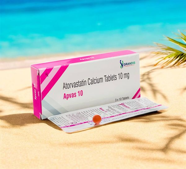 APVAS 10MG (Atorvastatin 10mg, 30 Tabs) - បាយមេដ ខេមបូឌា - Buymed ...