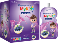 Nước yến trái cây MyKids vị việt quất (Hộp 12 gói 115ml)