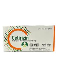 Thuốc chống dị ứng Cetirizin 10mg Buymed (Hộp 100 viên)