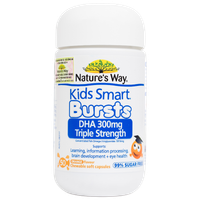 Viên uống bổ não, tim, mắt Kids Smart Bursts (Chai 50 viên)