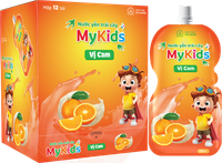 Nước yến Mykids vị cam (Hộp 12 gói 115ml)