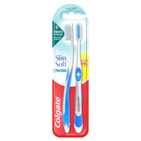 Bàn chải đánh răng Colgate Slim Soft Flex Clean Palmolive (Vỉ 2 cái)
