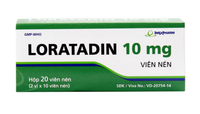 Thuốc chống dị ứng Loratadin 10 Imexpharm (Hộp 20 viên)
