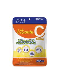 Viên uống tăng đề kháng DTA Vitamin C (Gói 60 viên)