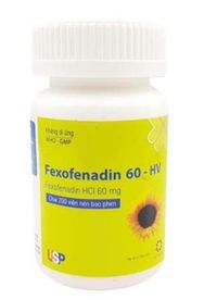 Thuốc chống dị ứng Fexofenadine 60-HV (Chai 200 viên)