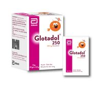 Thuốc giảm đau, hạ sốt Glotadol 250 (Hộp 20 gói)