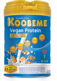 Sữa hạt Vegan Protein Koobeme cho người đái tháo đường Nutrition Việt Nam (Hộp 800 gram)