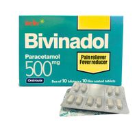 Thuốc giảm đau, hạ sốt Bivinadol 500 (Hộp 100 viên)