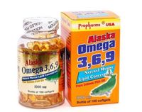 Viên uống bổ não, tim, mắt Alaska Omega 369 Propharms (Chai 100 viên)