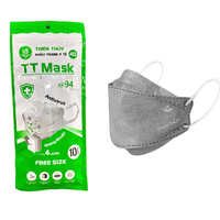 Khẩu trang KF94 Thiên Thủy màu xám (Gói 10 cái)
