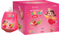 Nước uống Mykids vị dâu (Hộp 12 gói)