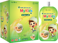 Nước yến Mykids vị dưa lưới (Hộp 12 gói 115ml)