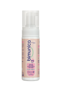 Bọt vệ sinh Bimunica giảm ma sát và dịu da từ 0 tháng tuổi và cho bé gái (Chai 150ml)