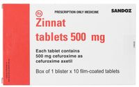 Thuốc kháng sinh Zinnat 500 (Hộp 10 viên)