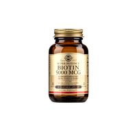 Viên uống hỗ trợ da, tóc, móng Solgar Super Potency Biotin 5000mcg (Chai 50 viên)