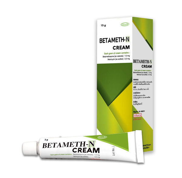 Betameth-N cream OSOTH INTER (Tube/15g) - Buymed Thailand - ซื้อยาที่ ...