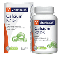Bổ sung Calcium K2 D3 VitaHealth (Chai 30 viên)