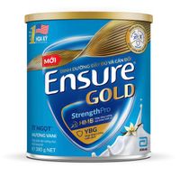 Sữa bột Ensure Gold Ít Ngọt Hương Vani (Hộp 380 gram)