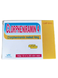 Thuốc chống dị ứng Clorpheniramin Cửu Long (Hộp 200 viên)