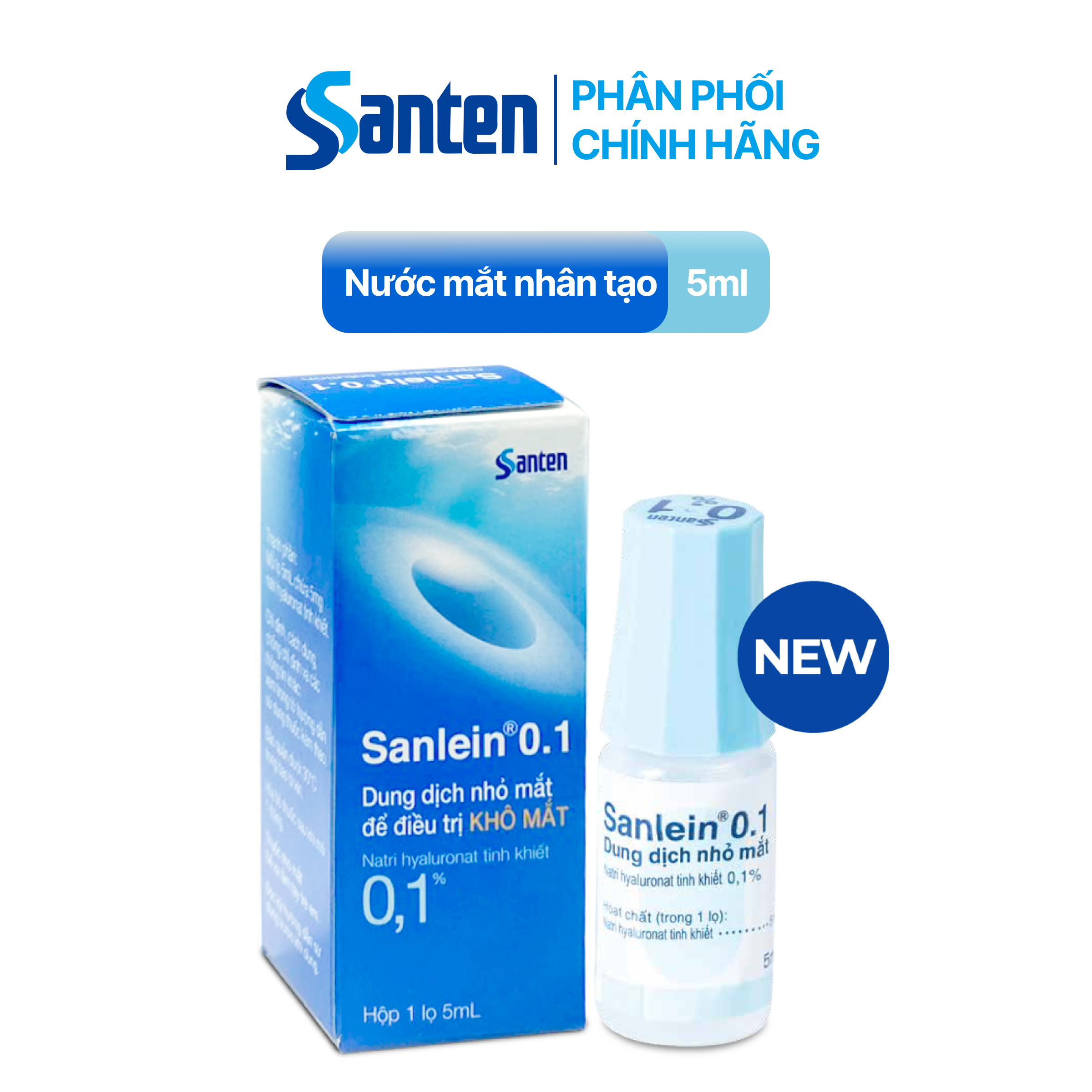 Nhỏ Mắt Sanlein 0.1% Santen (c/5ml)
