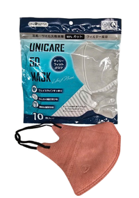Khẩu trang màu hồng 5D Unicare 5D Mask (Gói 10 cái)