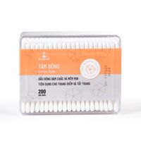 Tăm bông Cotton Buds Bông Bạch Tuyết (Hộp 200 que)