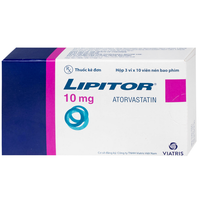Thuốc điều trị rối loạn mỡ máu Lipitor 10 (Hộp 30 viên)