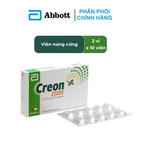 Thuốc điều trị thiểu năng tụy ngoại tiết Creon 25000 (Hộp 20 viên)