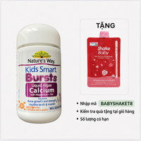 Viên uống bổ sung canxi Kids Smart Bursts (Chai 30 viên)