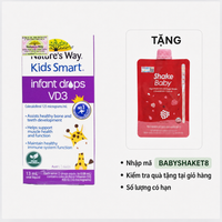Siro bổ sung canxi - D3 Infant Drops VD3 Nature's Way (Chai 13ml)