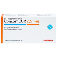 Thuốc hạ huyết áp Concor 2.5 (Hộp 30 viên)