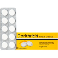 Viên ngậm ho Dorithricin (Hộp 20 viên)