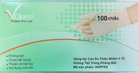 Găng tay y tế không bột size S Vglove (Hộp 100 chiếc)