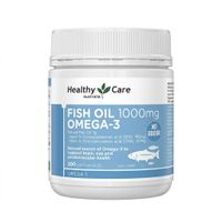 Viên uống não, tim, mắt Fish Oil 1000mg Omega3 Healthy Care (Chai 200 viên)